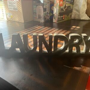 Gray Laundry Sign